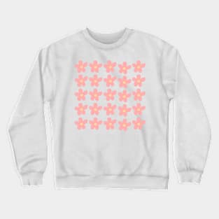 Peach flowers watercolor Crewneck Sweatshirt